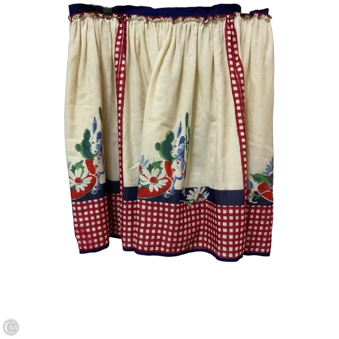 Skirt Mini & Short By Anna Sui In Cream & Red, Size: L