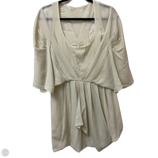 Dress Casual Short By Bcbgmaxazria In Beige, Size: M