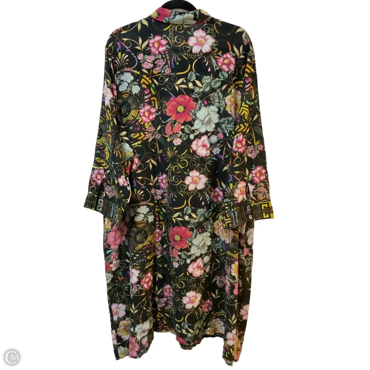 Tunic Long Sleeve By Johnny Was In Black, Size: Xxl