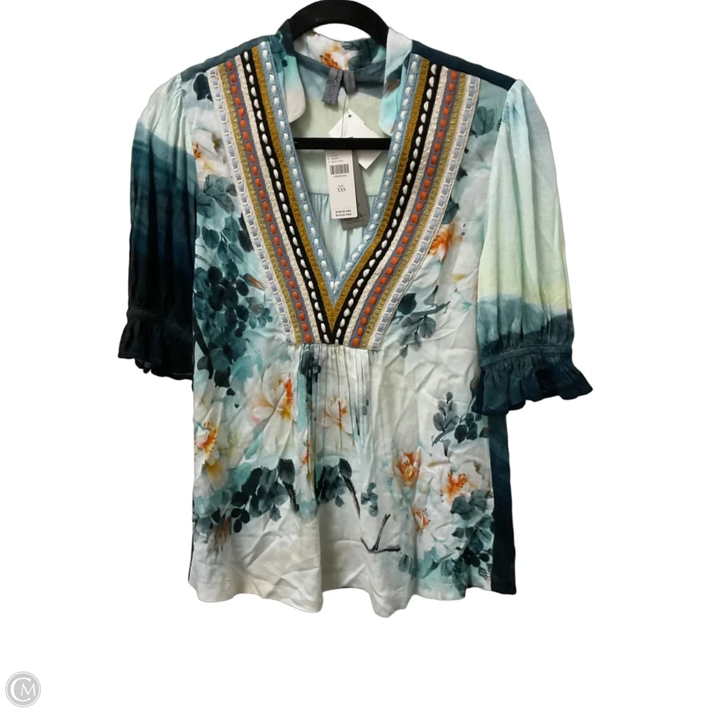 Top Short Sleeve By Blank London In Ombre Print, Size: Xxs