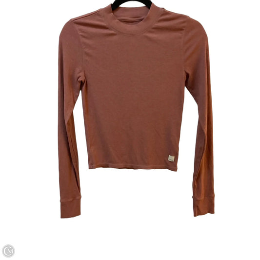 Athletic Top Long Sleeve Crewneck By Vuori In Taupe, Size: S