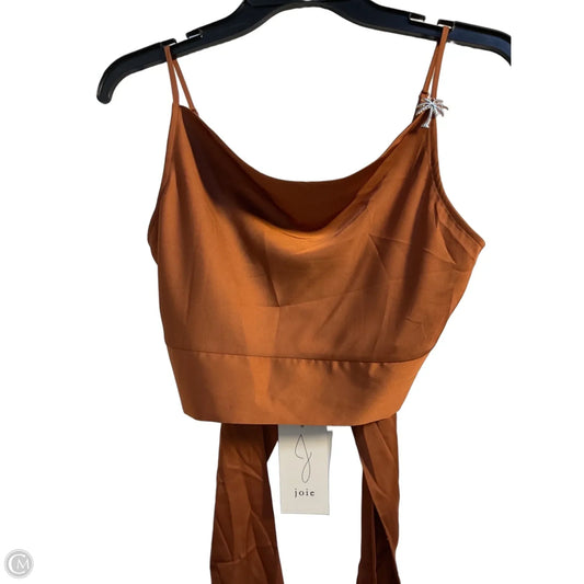 Blouse Sleeveless By Joie In Bronze, Size: Xs