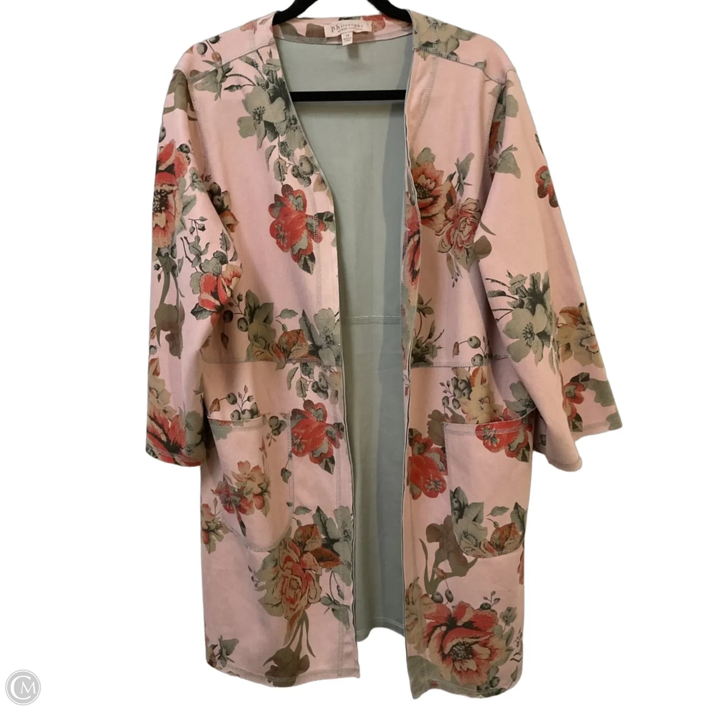 Jacket Other By Philosophy In Pink, Size: 1x