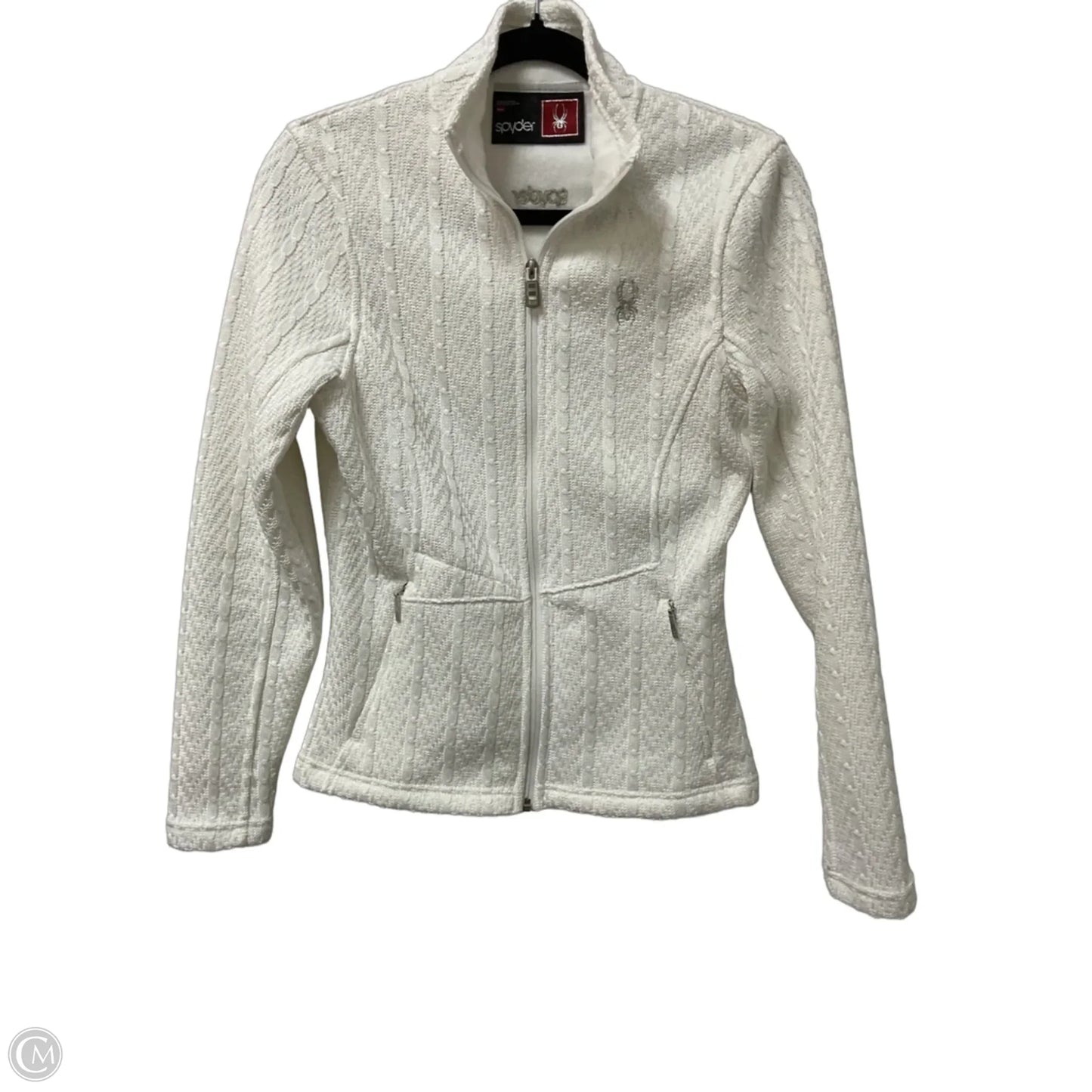 Sweater Short Sleeve By Spyder In White, Size: M