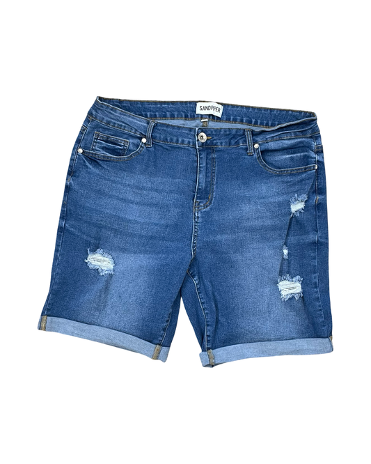 Shorts By Clothes Mentor In Blue Denim, Size:20