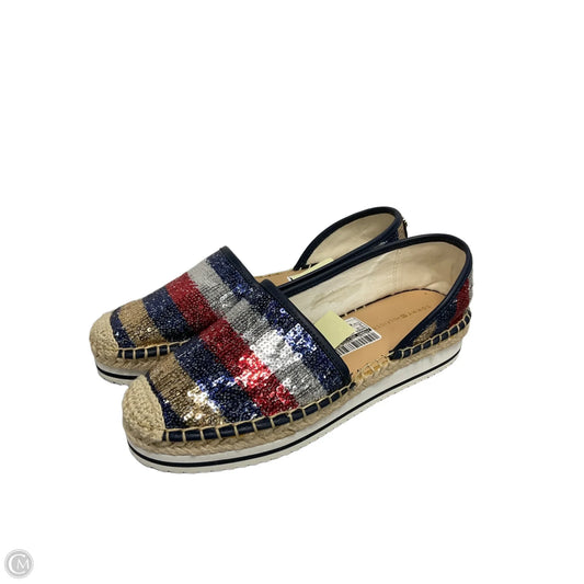 Shoes Heels Platform By Tommy Hilfiger In Blue & Gold, Size: 6