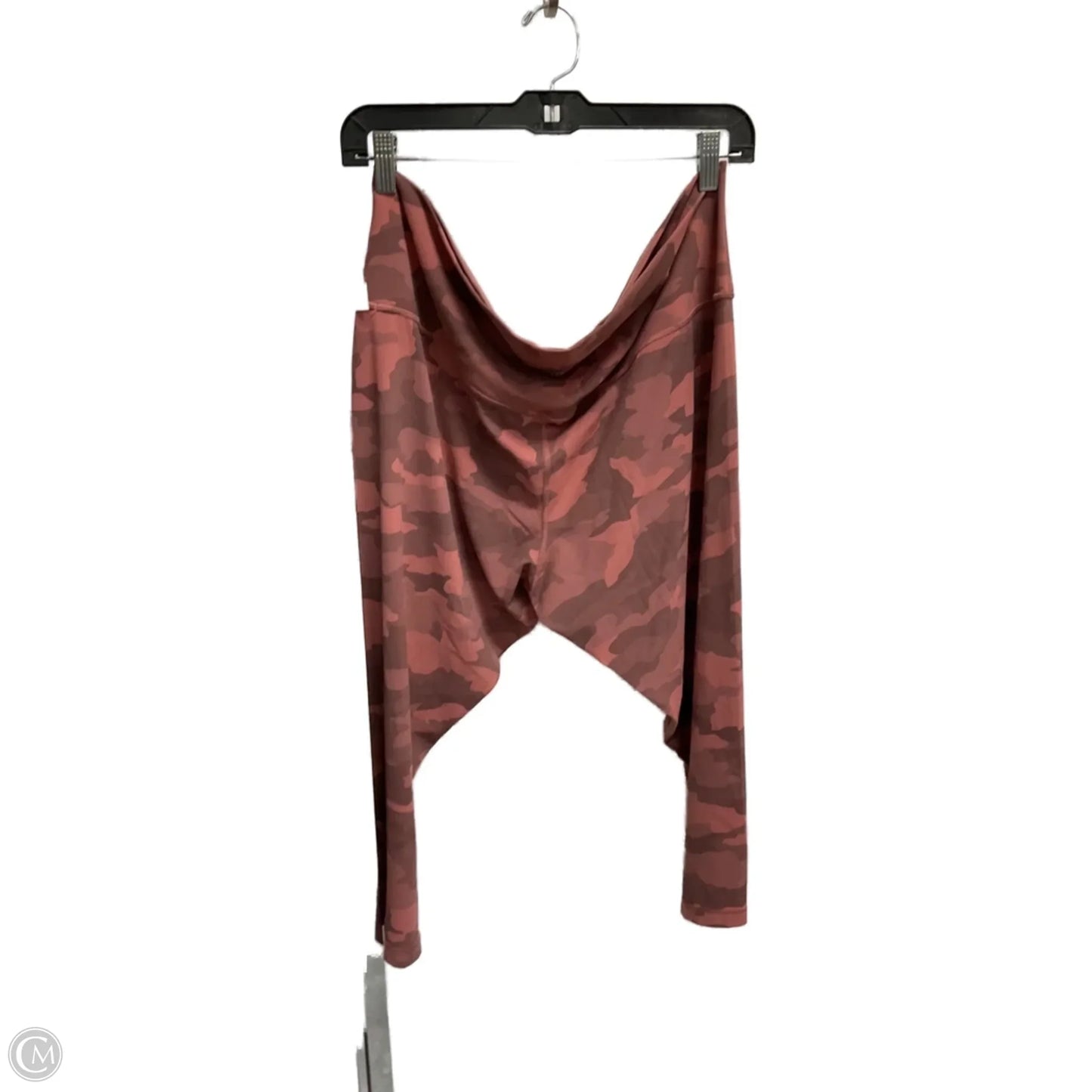 Athletic Capris By Lululemon In Pink, Size: 1x