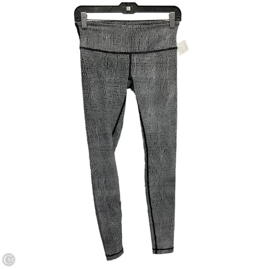 Athletic Leggings By Lululemon In Geometric Pattern, Size: S