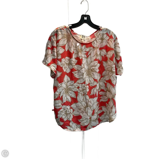 Blouse Sleeveless By Anne Klein In Floral Print, Size: M