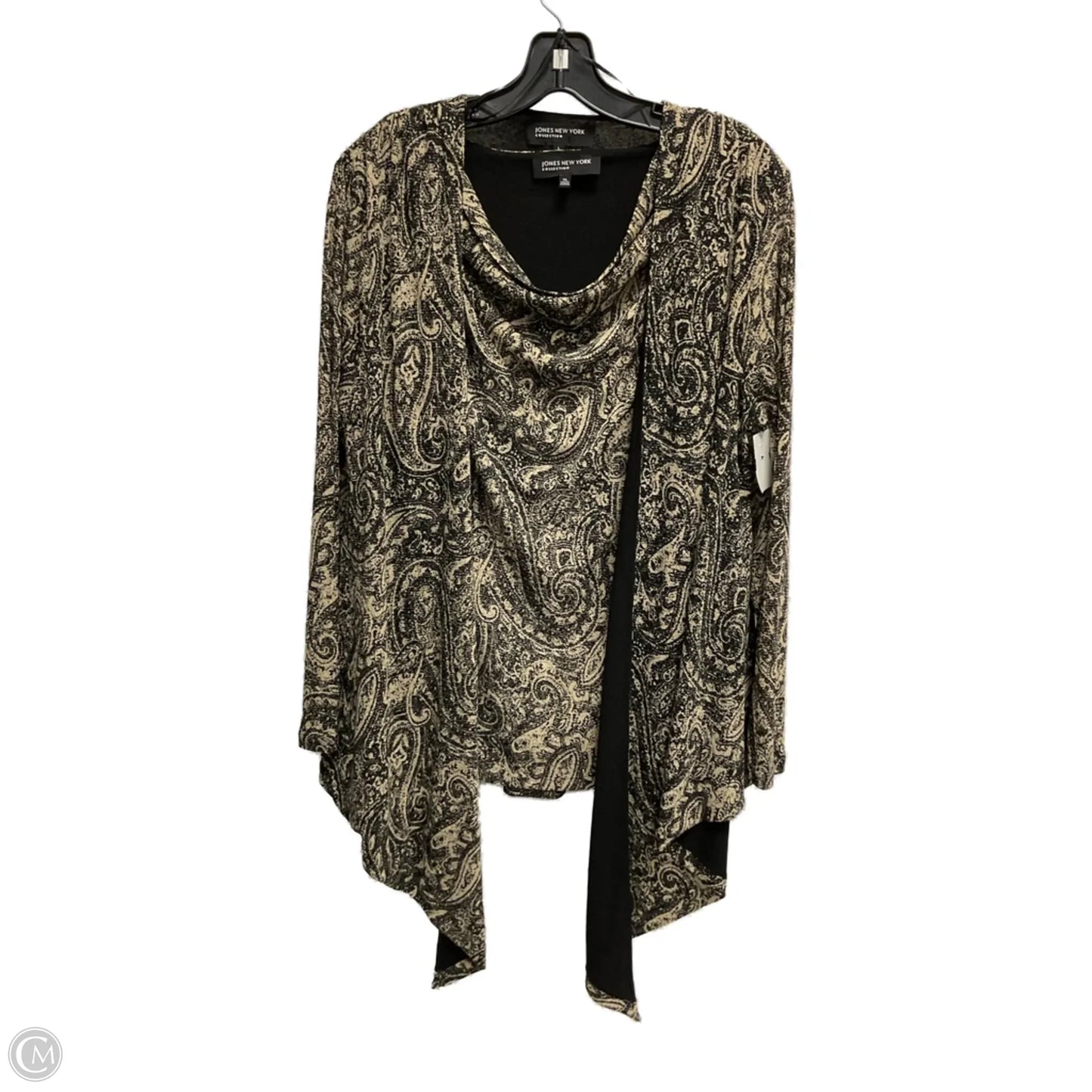 Top 2pc Long Sleeve By Jones New York In Beige, Size: L