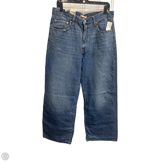 Jeans Wide Leg By Levis In Blue Denim, Size: 14