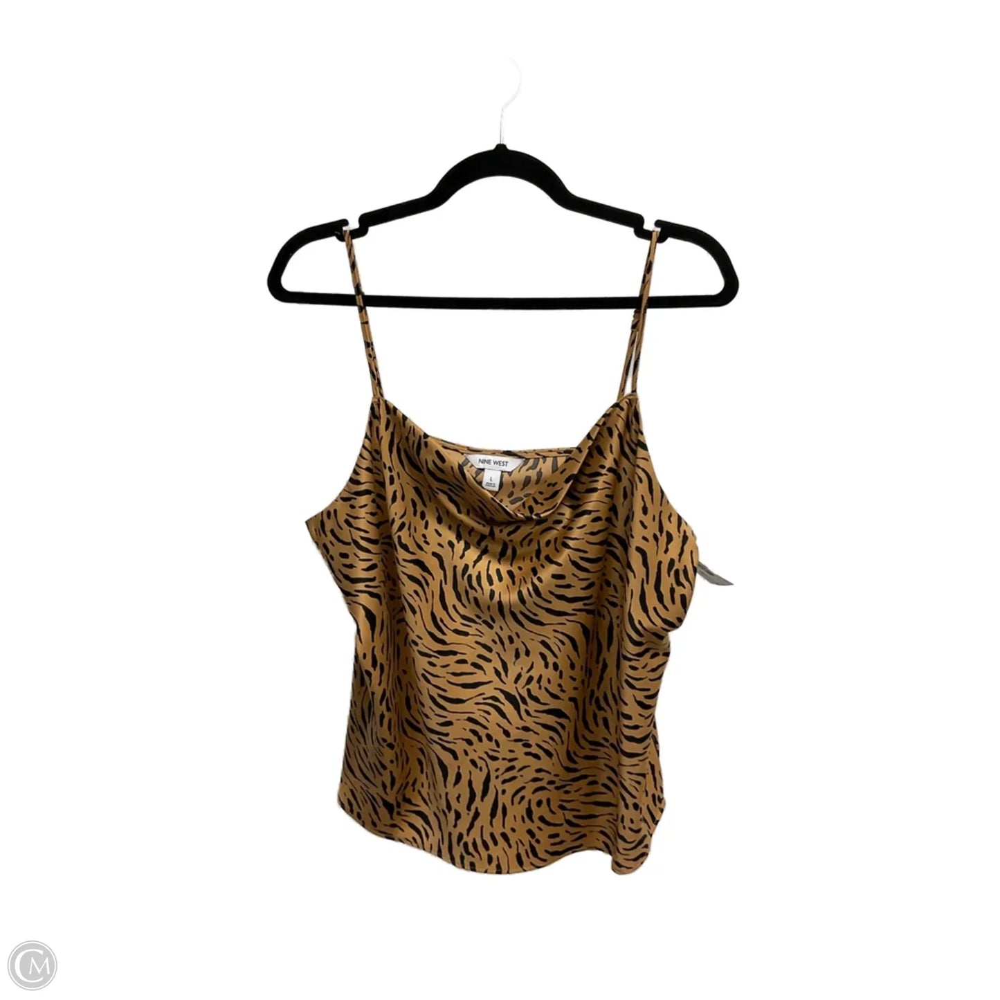 Top Cami By Nine West In Animal Print, Size: L