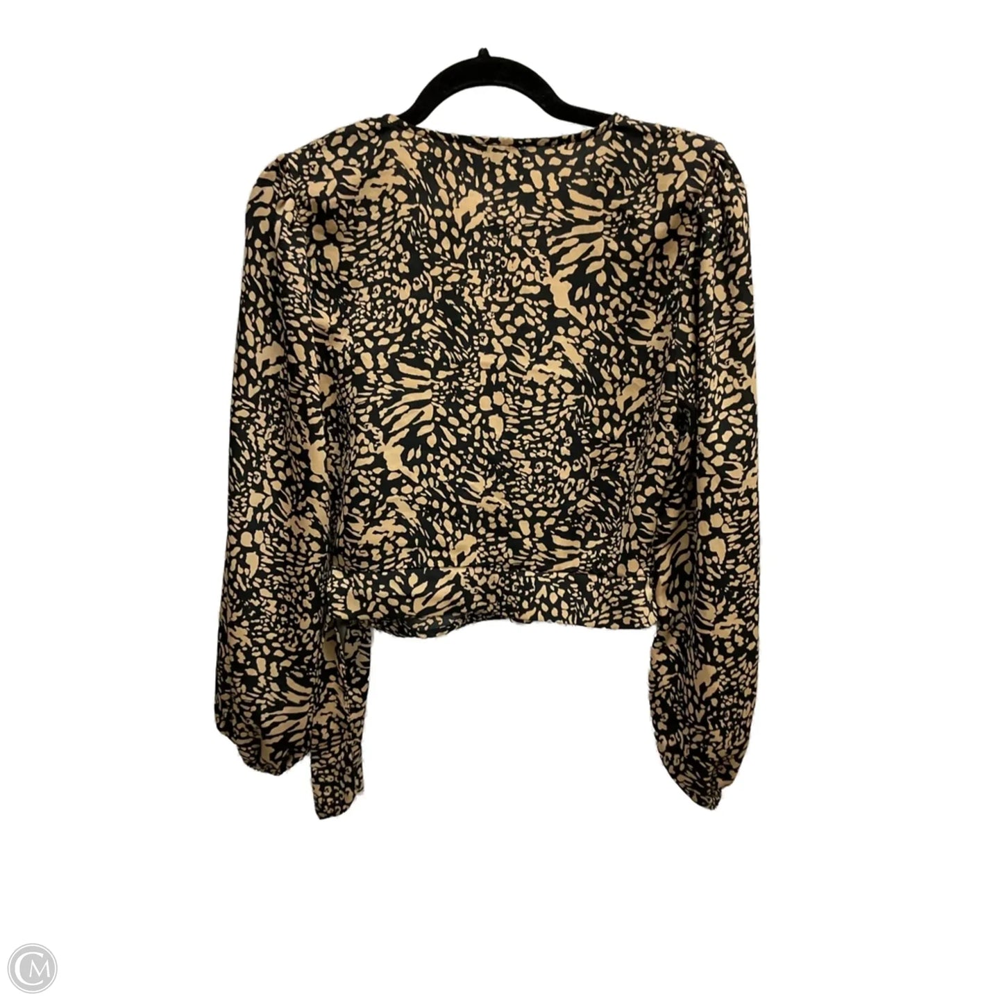 Top Long Sleeve By Lush In Animal Print, Size: S