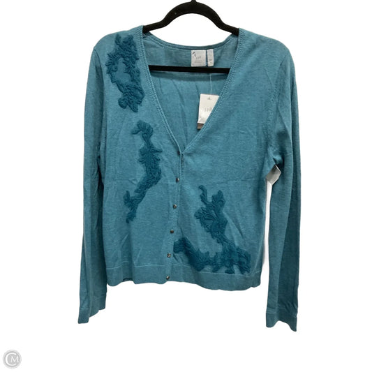 Cardigan By J. Jill In Blue, Size: M