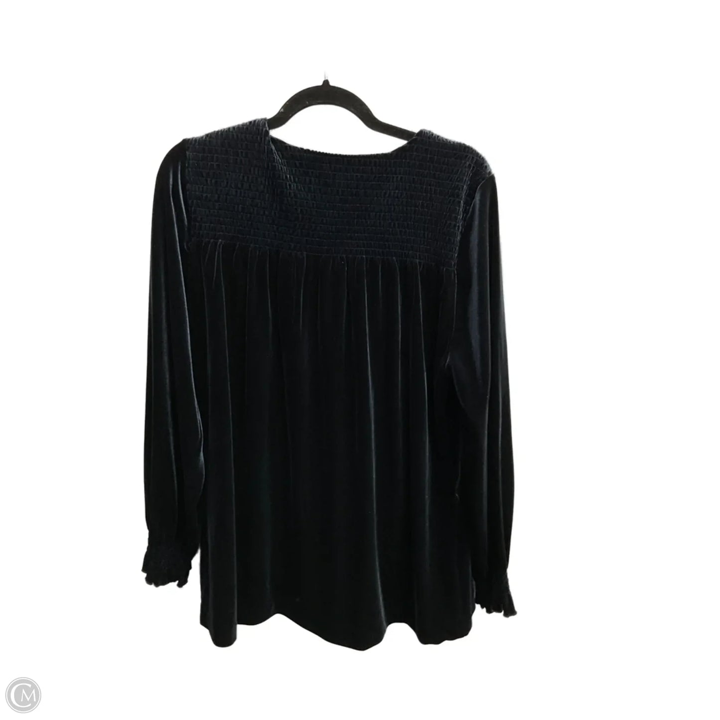 Top Long Sleeve By Cj Banks In Navy, Size: Xl