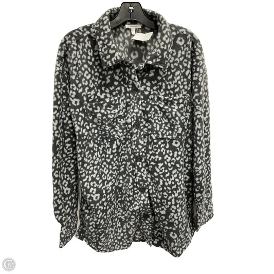 Jacket Fleece By Maurices In Grey, Size: M