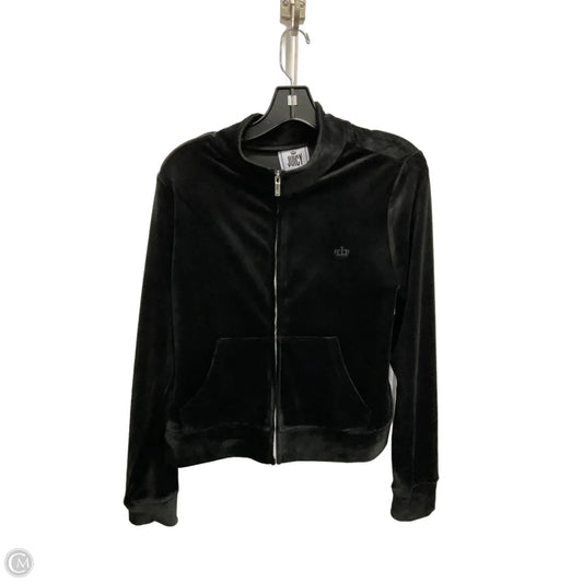 Athletic Jacket By Juicy Couture In Black, Size: L