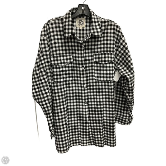 Blouse Long Sleeve By Clothes Mentor In Checkered Pattern, Size: 3x