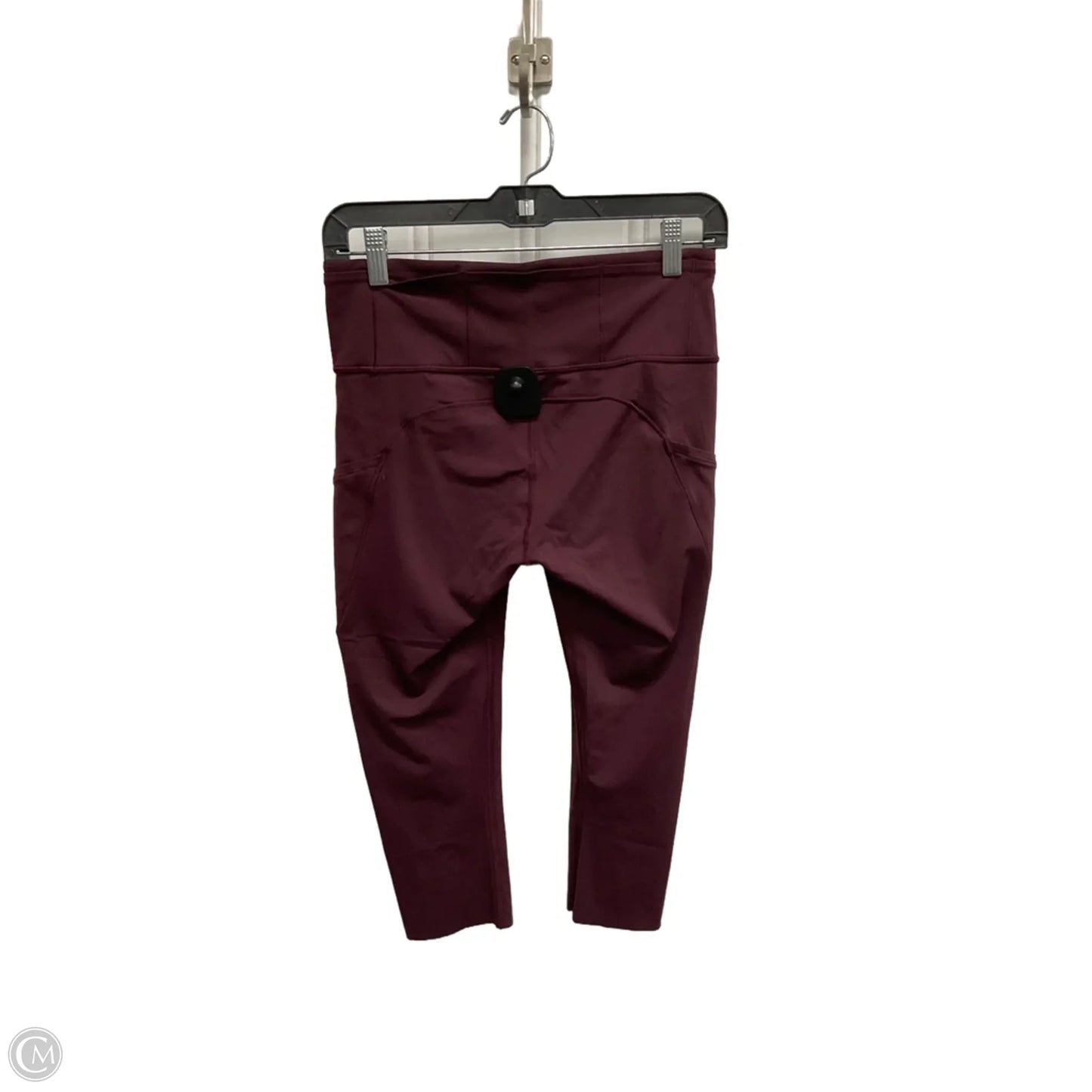 Athletic Capris By Lululemon In Maroon, Size: M