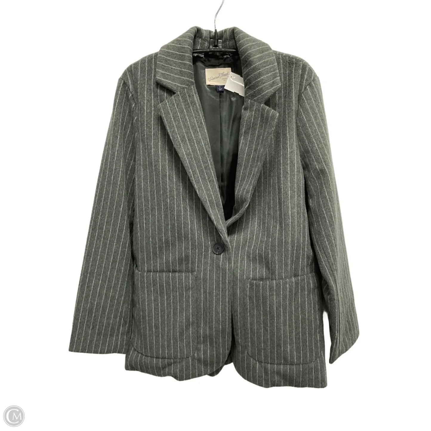 Blazer By Universal Thread In Striped Pattern, Size: S