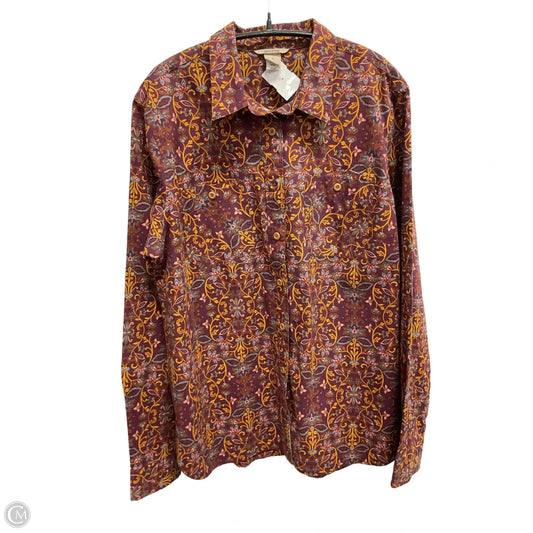 Top Long Sleeve By Duluth Trading In Multi-colored, Size: L