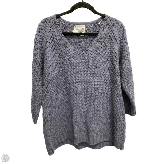 Sweater Short Sleeve By Soft Surroundings In Blue, Size: Xlp