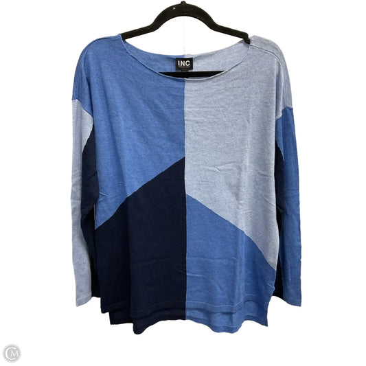 Top Long Sleeve By Inc In Blue, Size: Mp