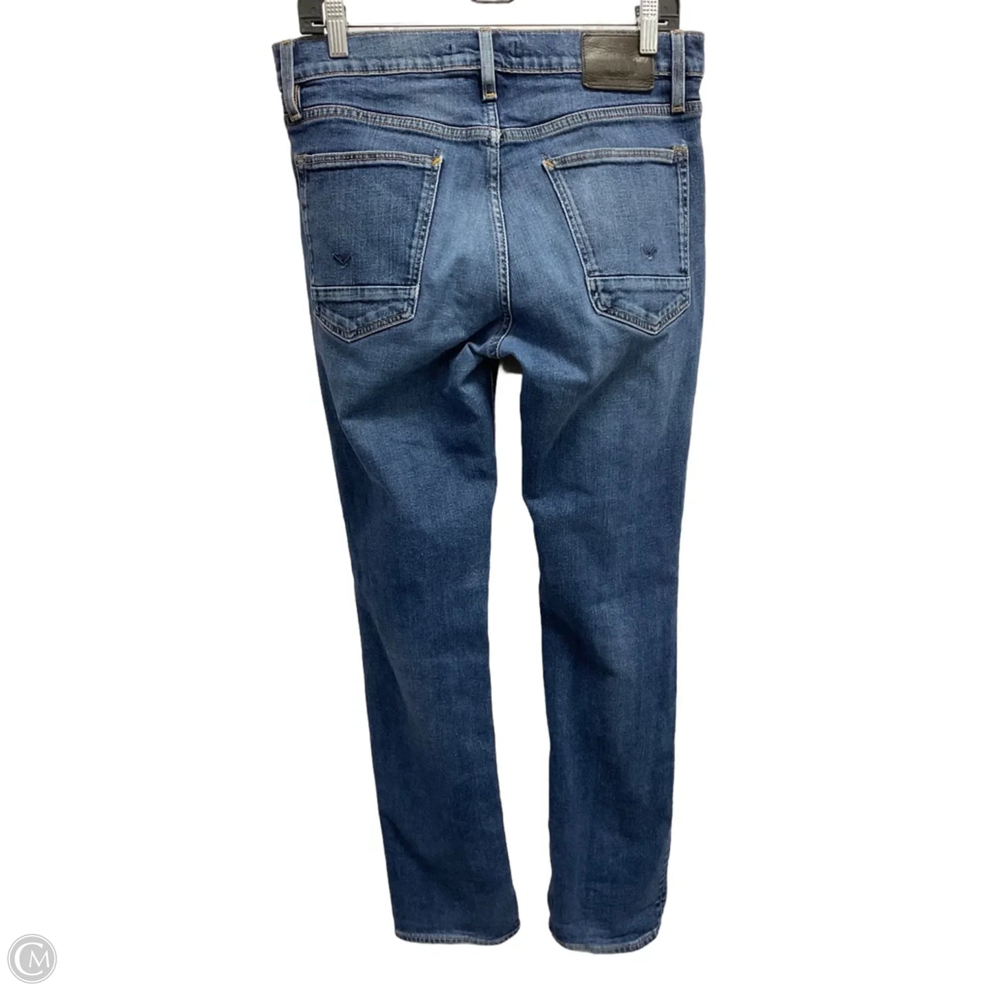 Jeans Straight By Hudson In Blue Denim, Size: 12
