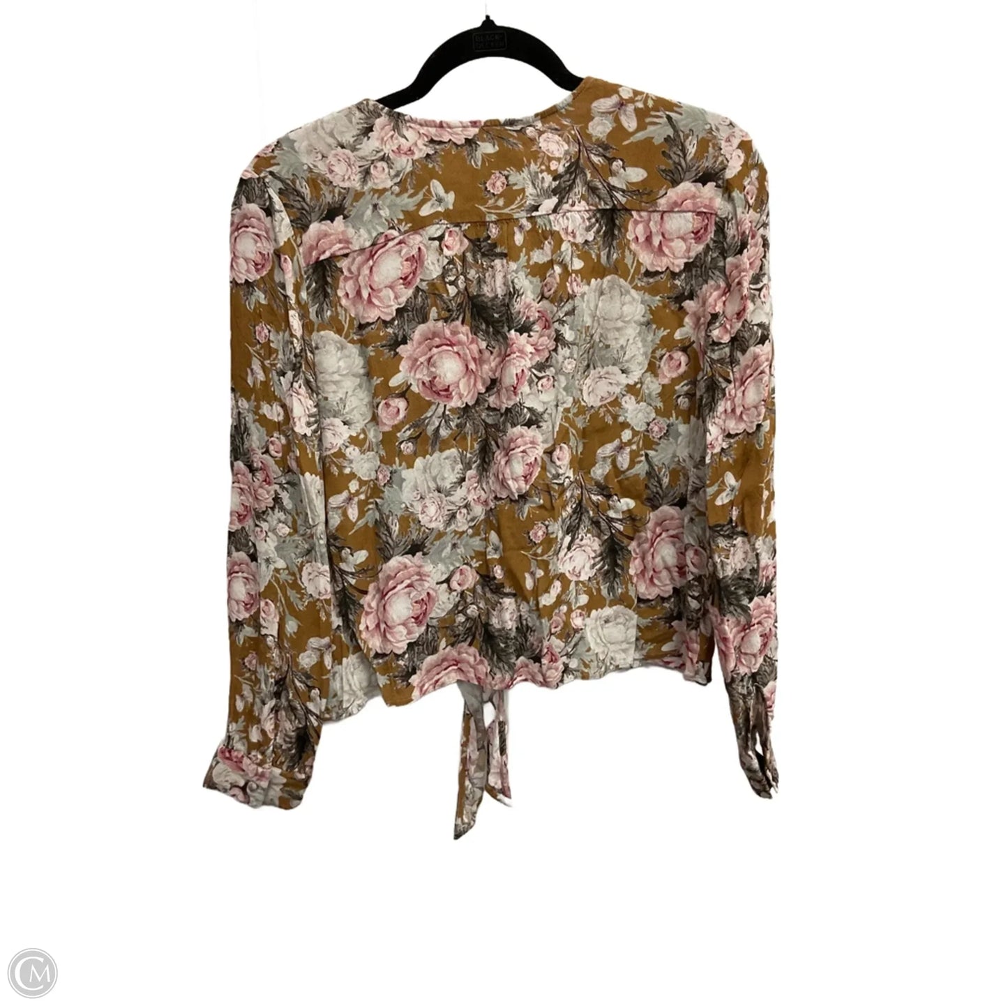 Blouse Long Sleeve By Soft Surroundings In Floral Print, Size: L
