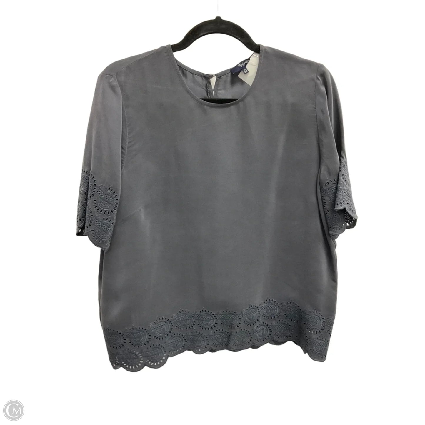 Top Short Sleeve By Madewell In Grey, Size: M