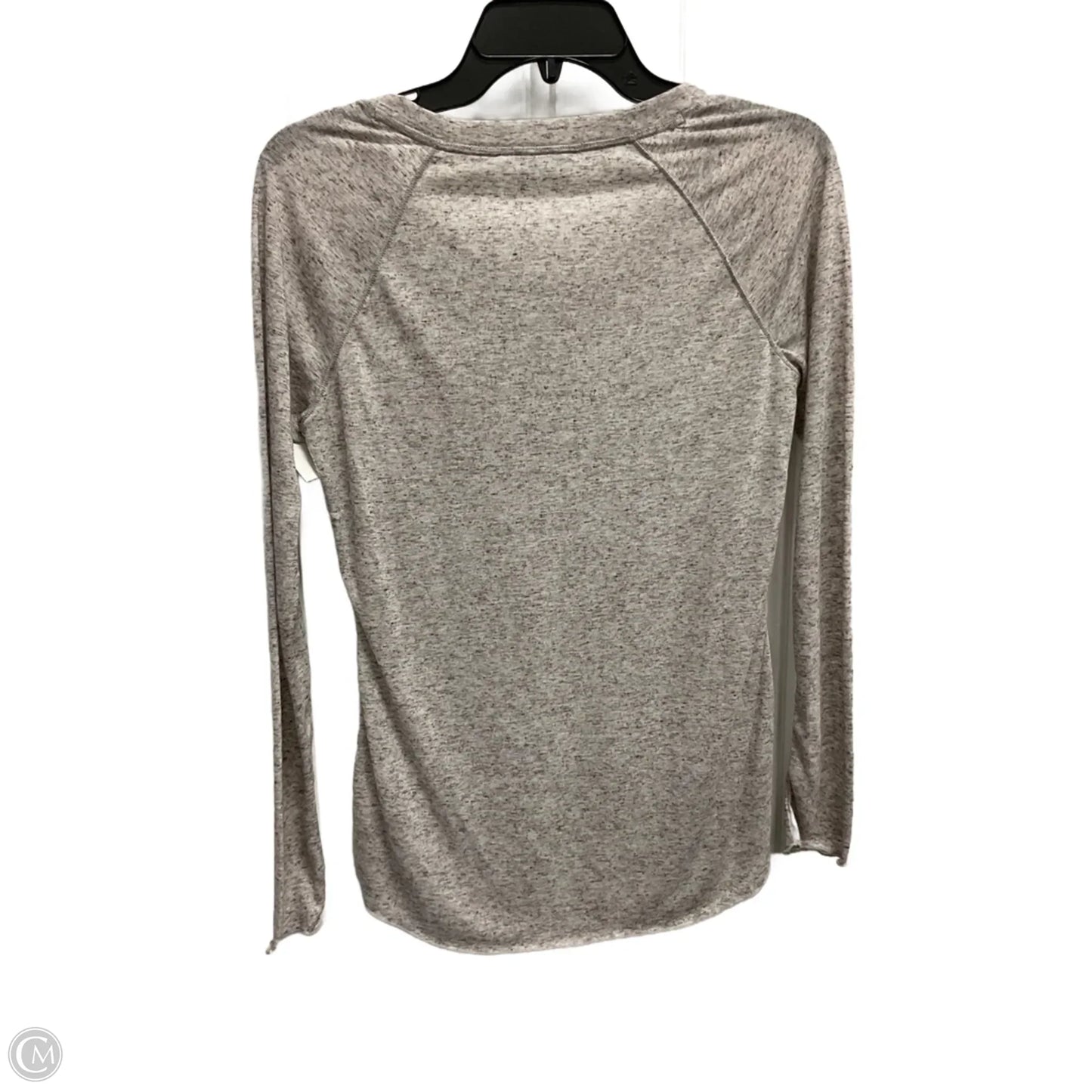 Top Long Sleeve Basic By Athleta In Grey, Size: S