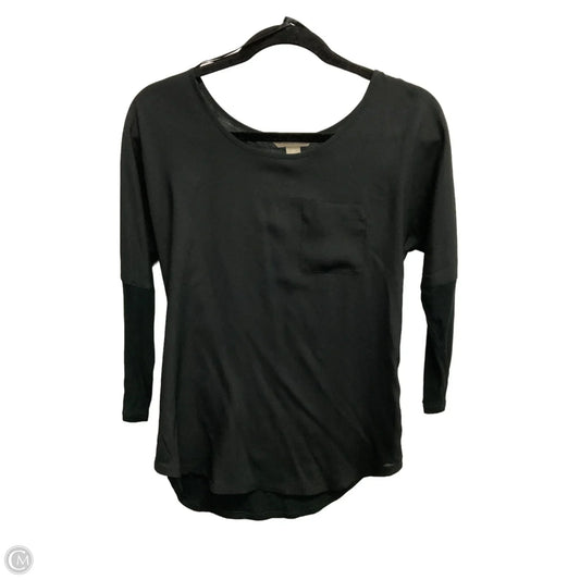 Top 3/4 Sleeve By Banana Republic In Black, Size: Xs