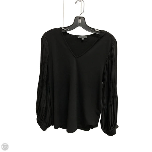Top Long Sleeve By Adrianna Papell In Black, Size: M