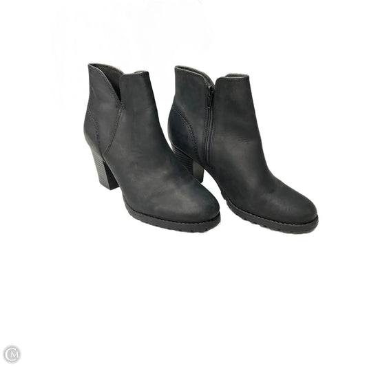 Boots Ankle Heels By Clarks In Black, Size: 6.5