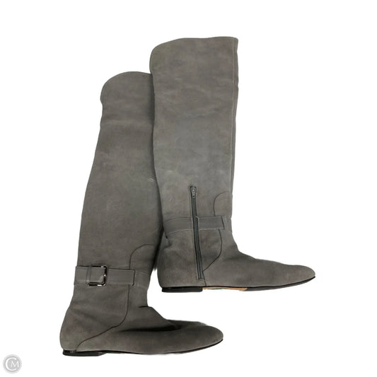 Boots Knee Flats By Cole-haan In Grey, Size: 8.5