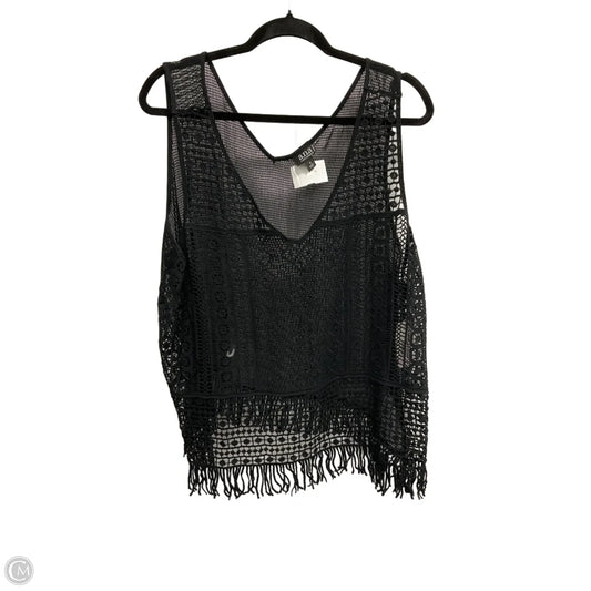Top Sleeveless By Ana In Black, Size: 1x