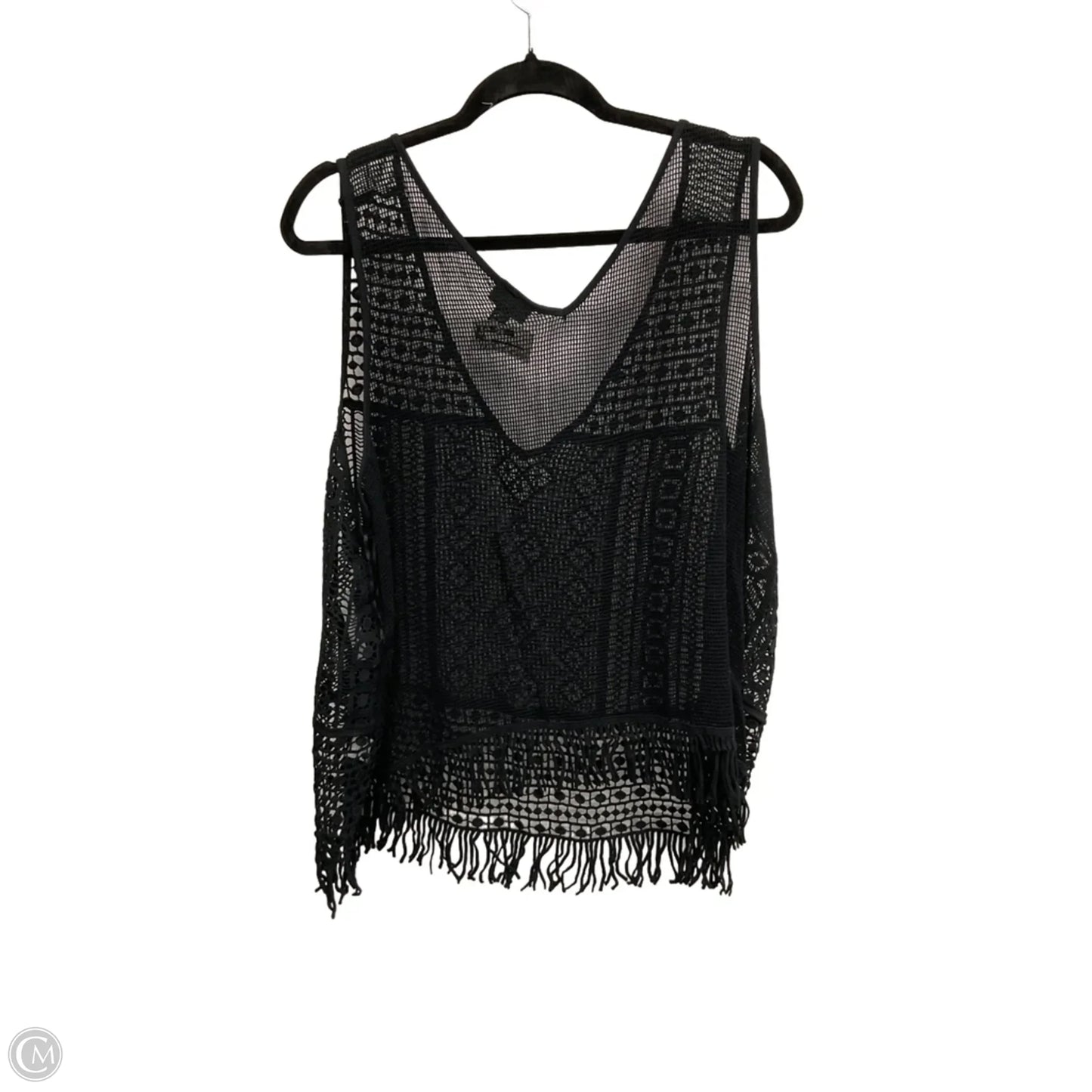 Top Sleeveless By Ana In Black, Size: 1x