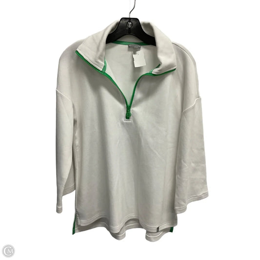 Sweatshirt Collar By Talbots In White, Size: S