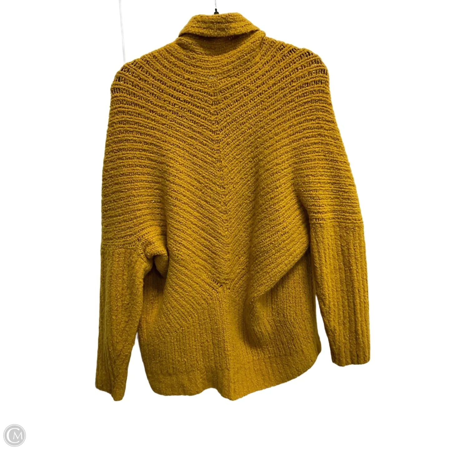 Sweater Cardigan By Anthropologie In Gold, Size: S