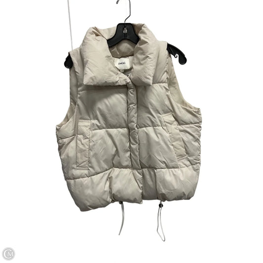Vest Puffer & Quilted By Clothes Mentor In Cream, Size: S