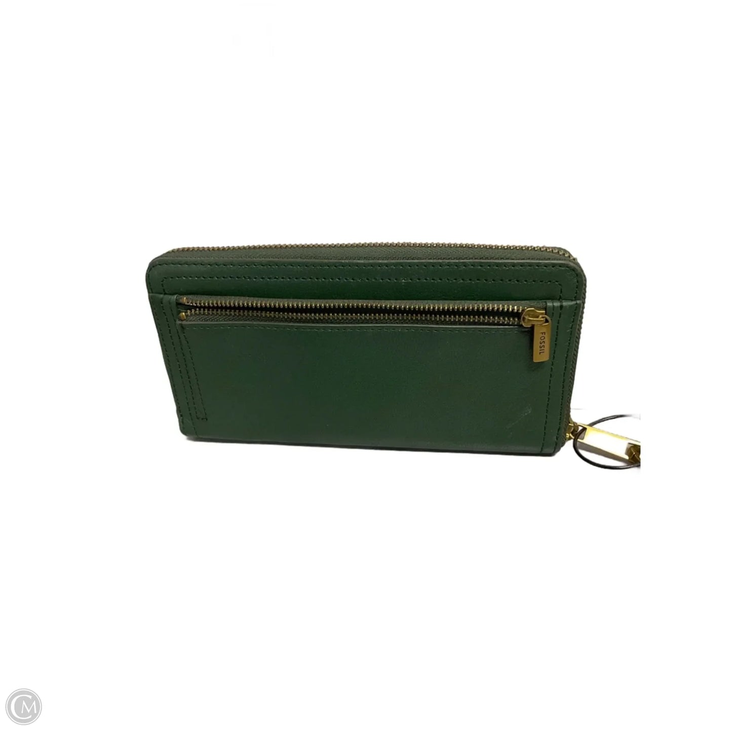 Wallet Leather By Fossil, Size: Medium