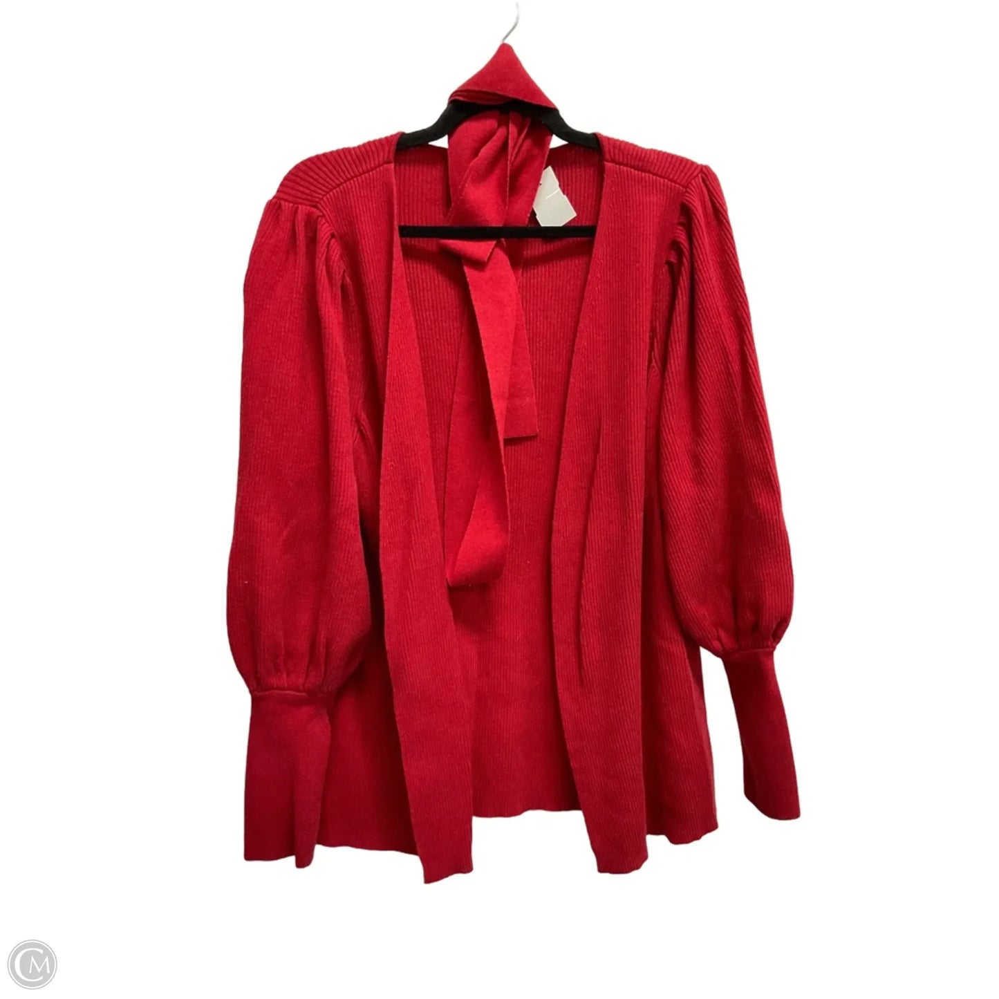 Sweater Cardigan By Cabi In Red, Size: L