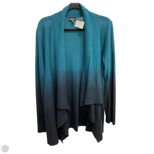 Sweater Cardigan By Torrid In Ombre Print, Size: 1x