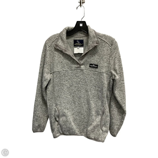 Sweatshirt Collar By Simply Southern In Grey, Size: S