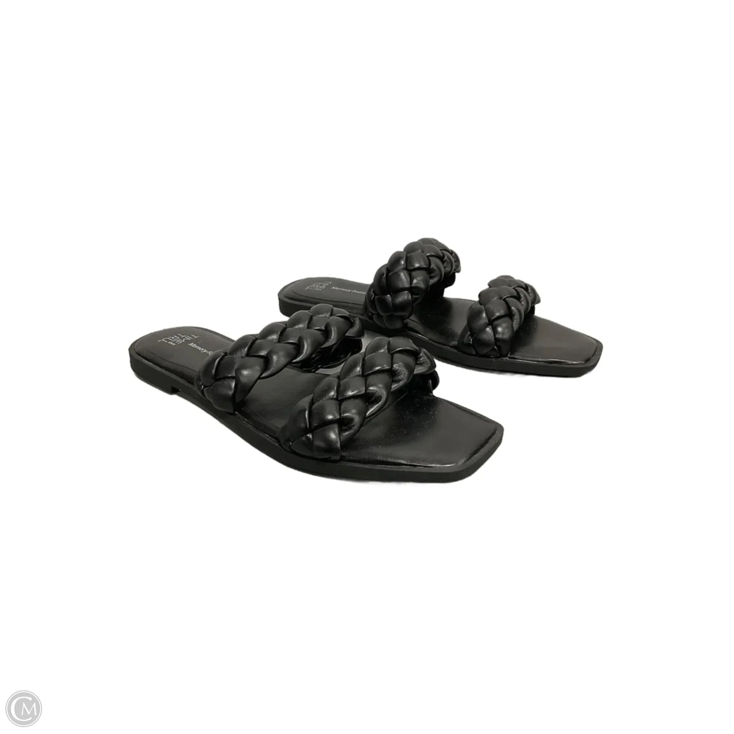 Sandals Flip Flops By Time And Tru In Black, Size: 8