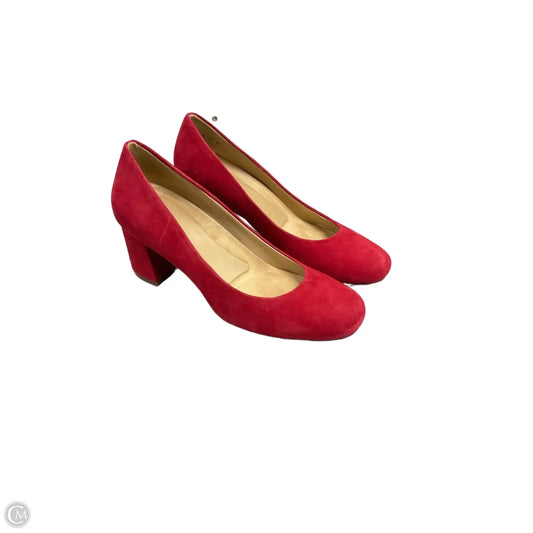Shoes Heels Block By Naturalizer In Red, Size: 8
