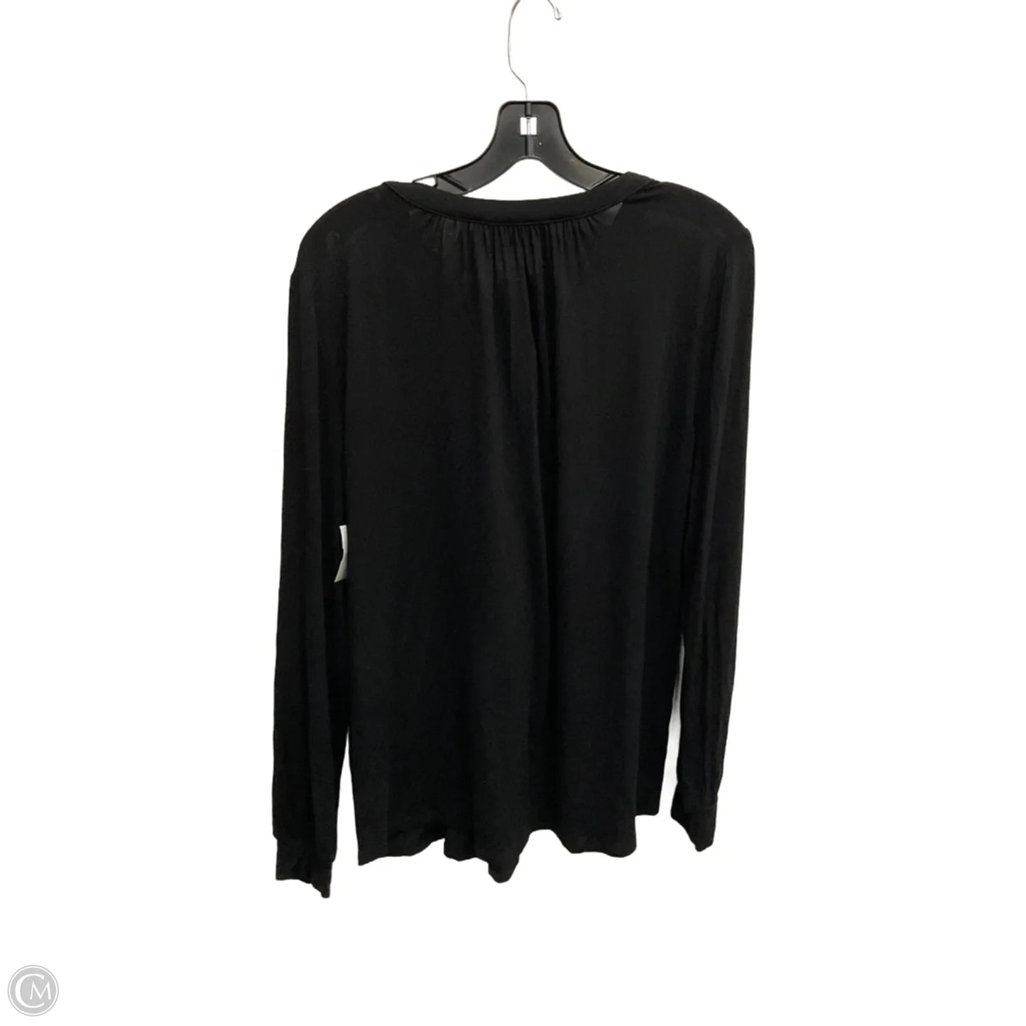 Top Long Sleeve By Loft In Black, Size: M