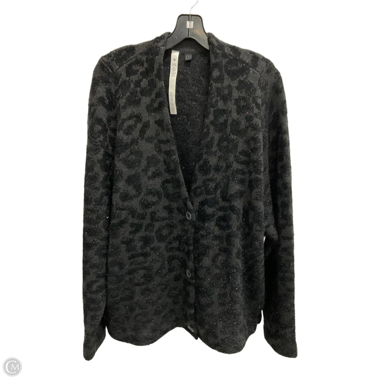 Sweater Cardigan By Lululemon In Black, Size: L