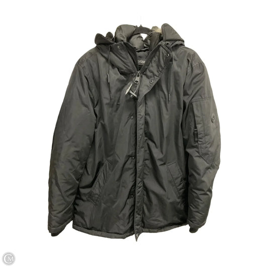 Coat Parka By Calvin Klein In Black, Size: L