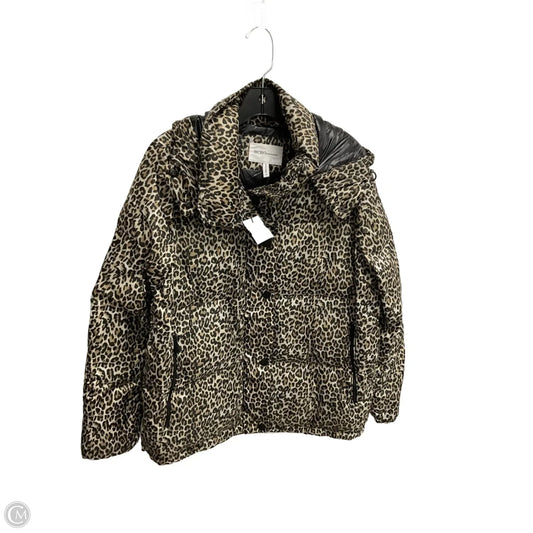 Coat Parka By Bcbg In Leopard Print, Size: M